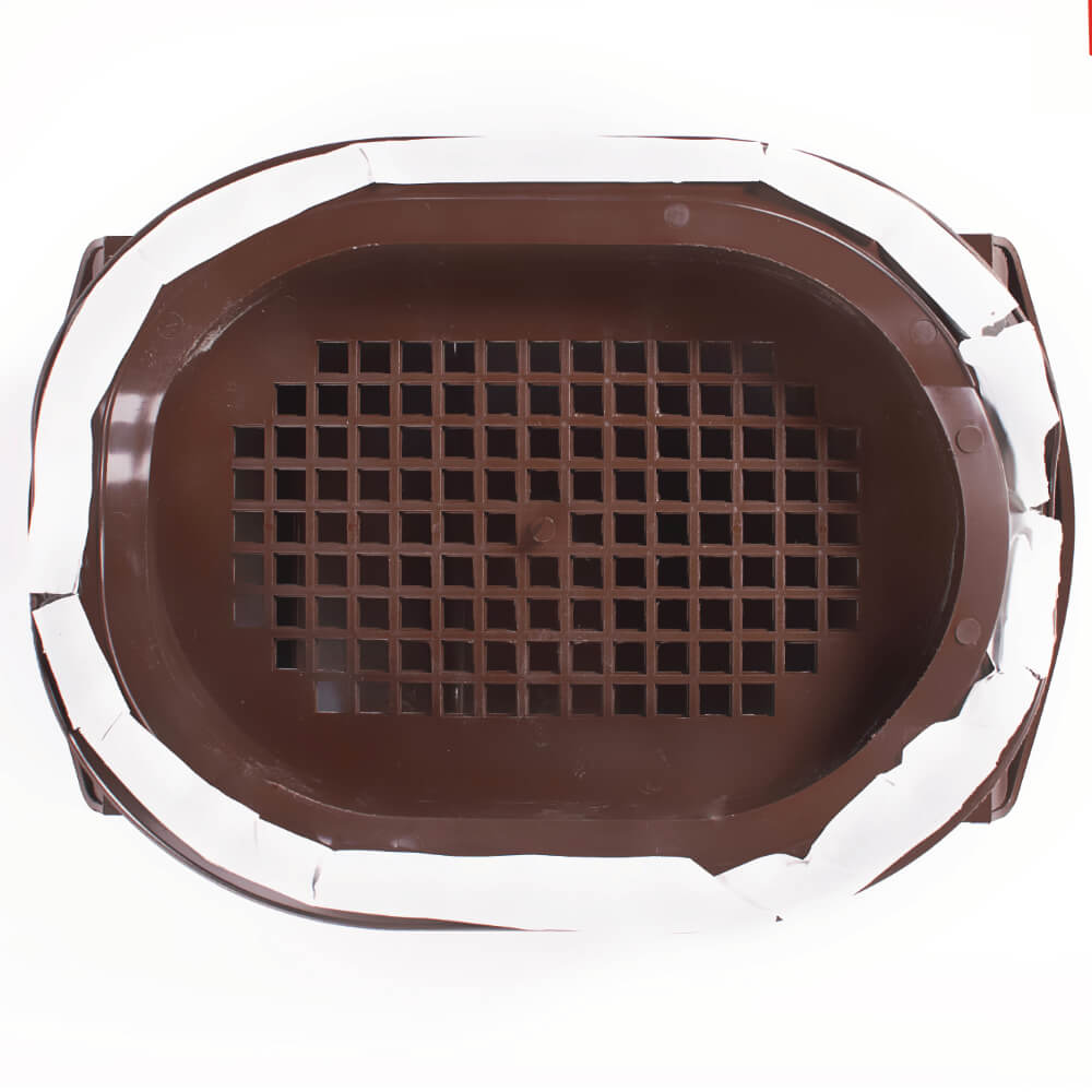 Вентилятор подкровельного пространства Viotto RAL 8017 Шоколад для кровли из металлочерепицы фото 3