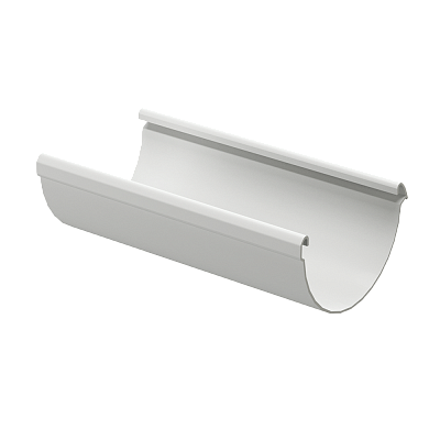 Желоб водосточный D140 дл.3м.Дёке ЛЮКС пломбир фото Центр Металлокровли