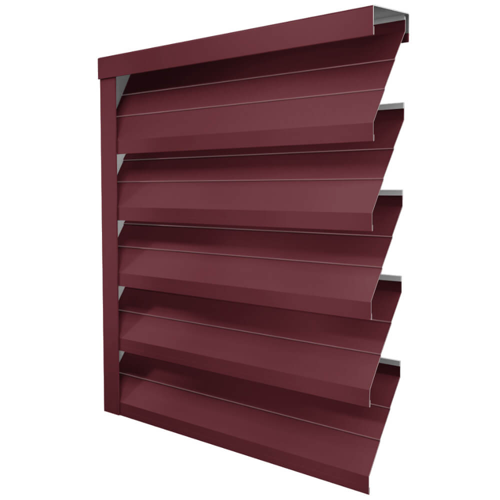 Ламель ЭКО-Z-US усиленная RAL3005 Красное Вино полиэстер односторонний