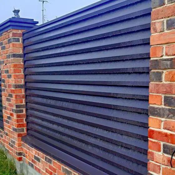 Двусторонний забор Реснички 8019 Темный Шоколад