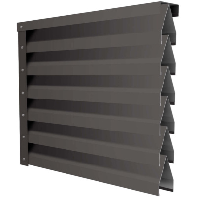 Ламель Реснички RAL8019 Темный Шоколад двустороннего забора